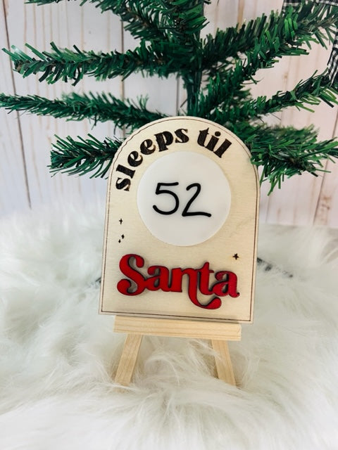 Reusable Santa Countdown fit for your Elf, Christmas, Gift, Christmas Day