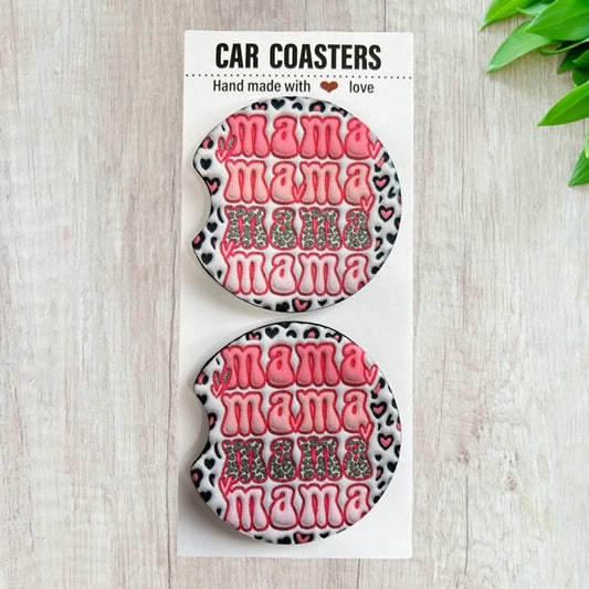 Mama Car Coaster Set | Mama Gift | Mother's Day Gift | Mom Gift | New Car Gift
