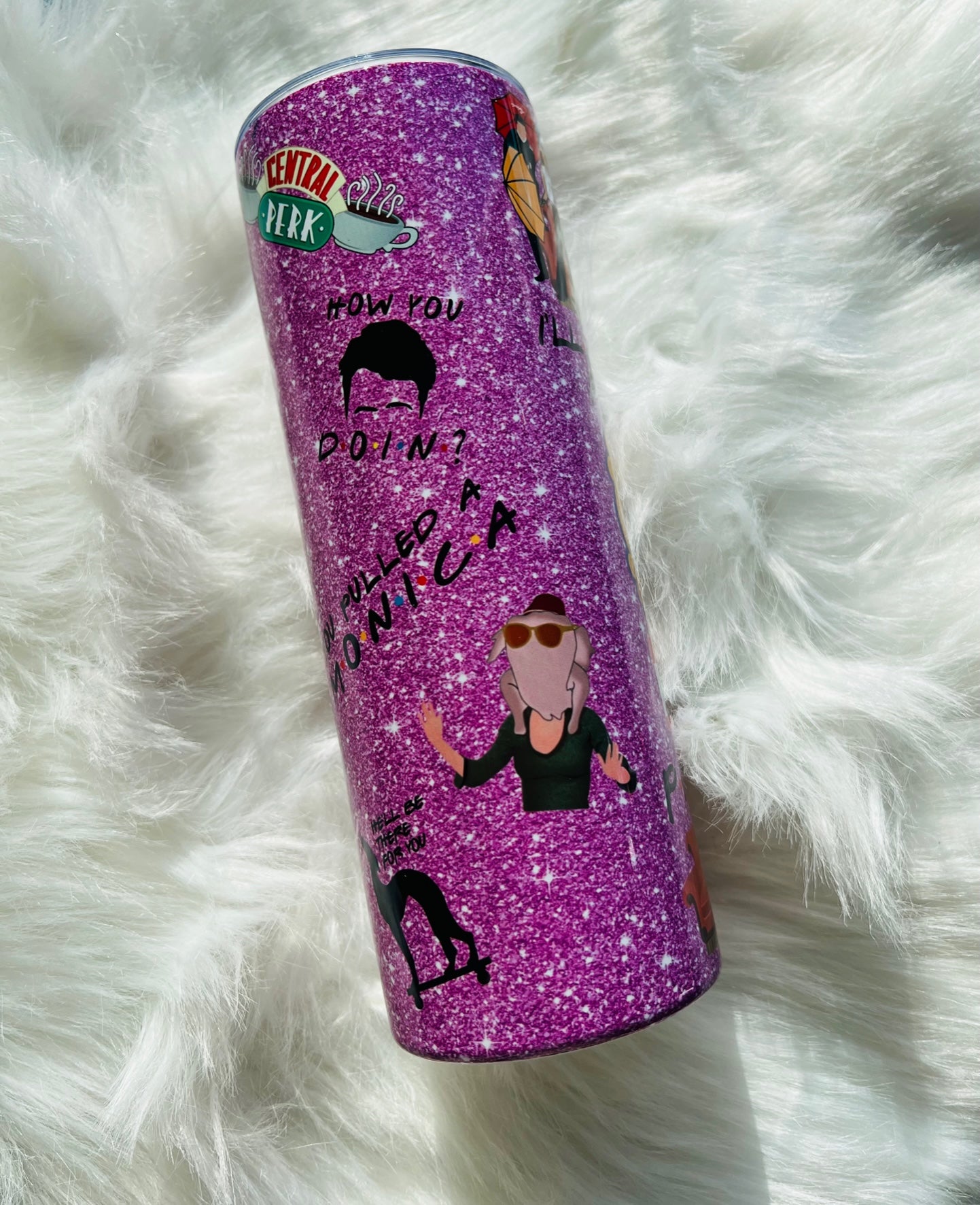 Pink Glitter Funny 90's Sitcom Tumbler| 90's Tv| 20-ounce funny tumbler